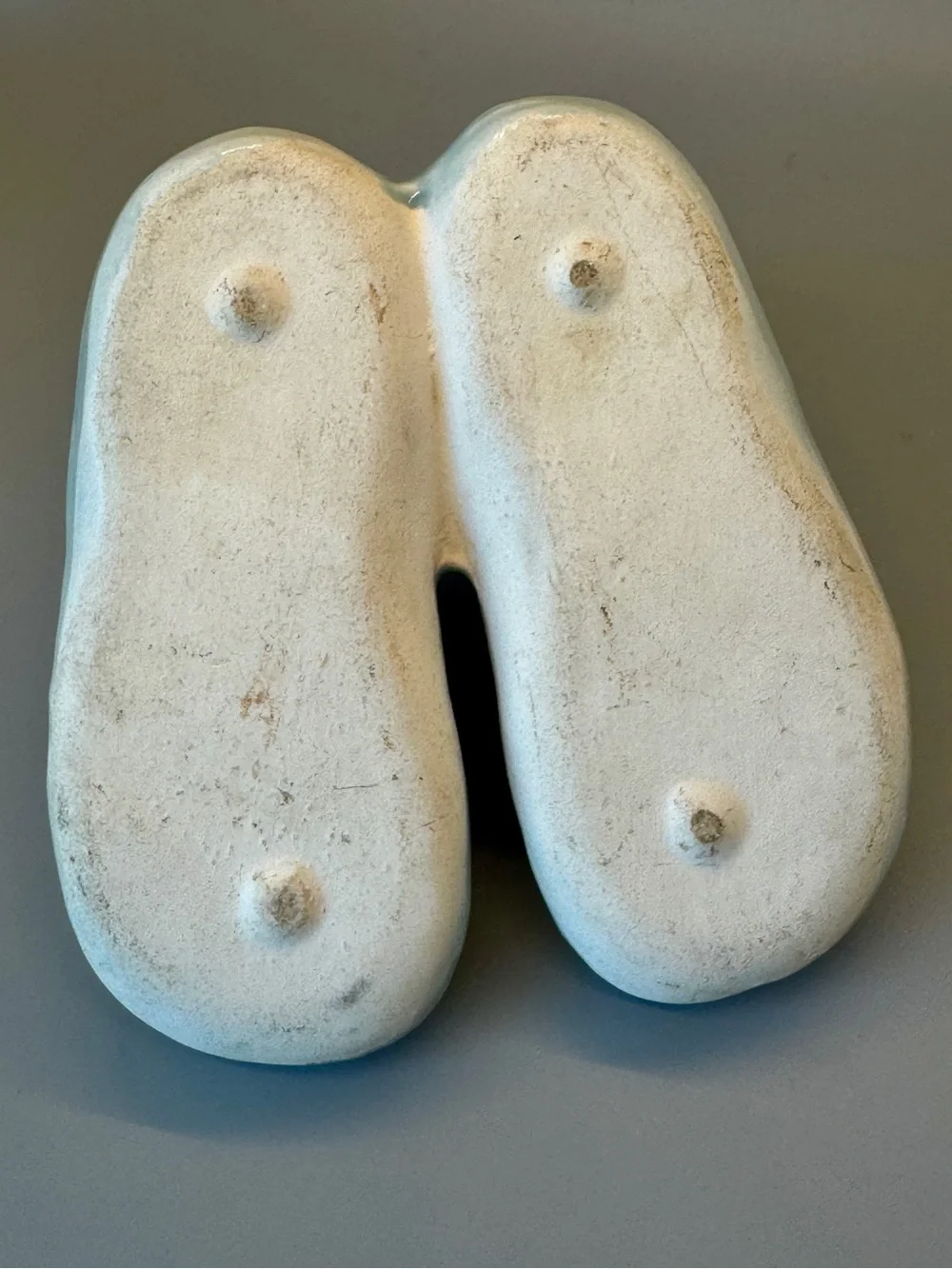 Vintage Ceramic Baby Shoe Planters - Pastel Blue Pair and Pink Single, ca. 1950